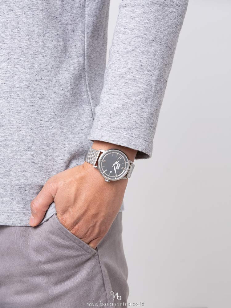 JUST CAVALLI Men JC1G018 Stainless Silver