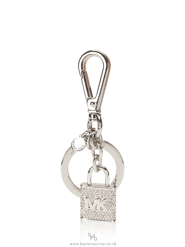 MICHAEL KORS Pave Lock And Key Charms Clear