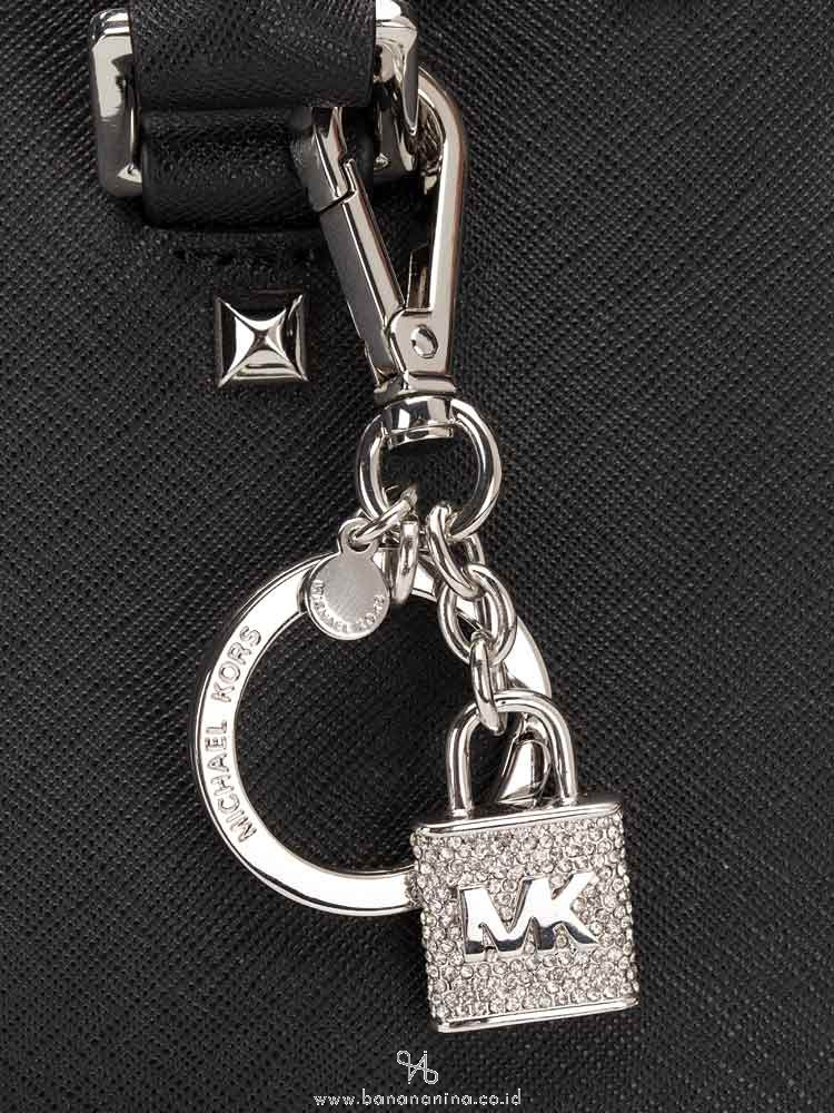 MICHAEL KORS Pave Lock And Key Charms Clear