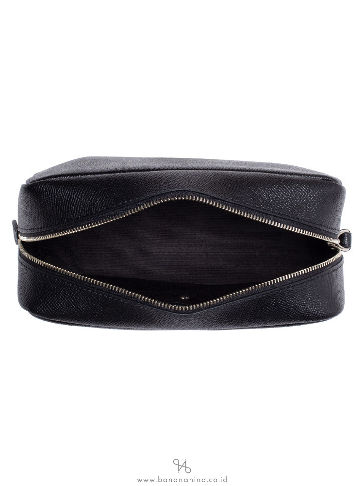 COACH 24797 Crossgrain Leather Cosmetic Case 20 Black