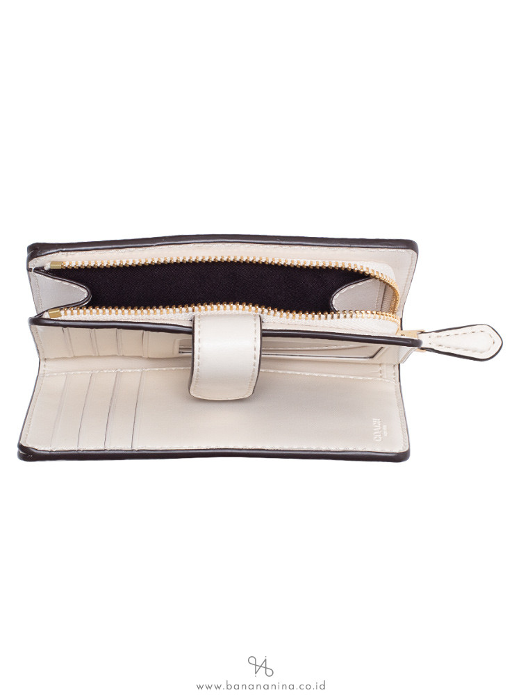 COACH 23553 Signature Medium Wallet Light Khaki Chalk