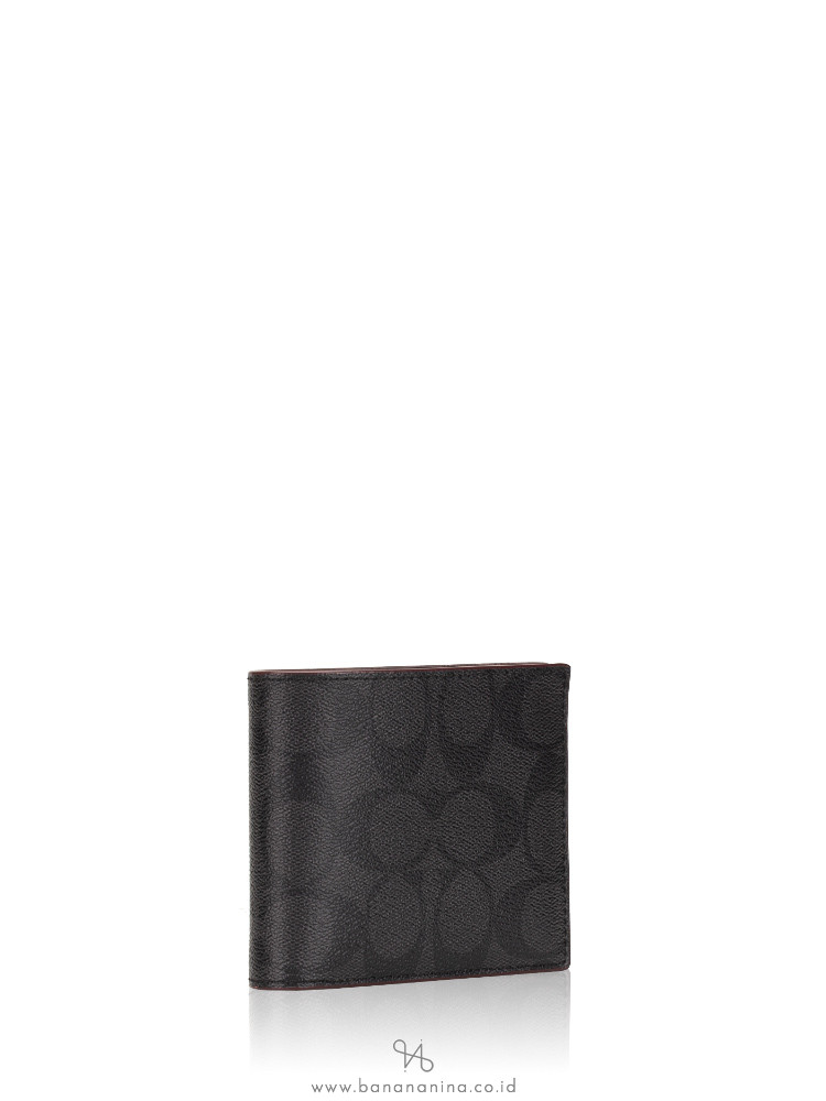 Coach Men 41346 Signature Compact Id Wallet Gift Set Black