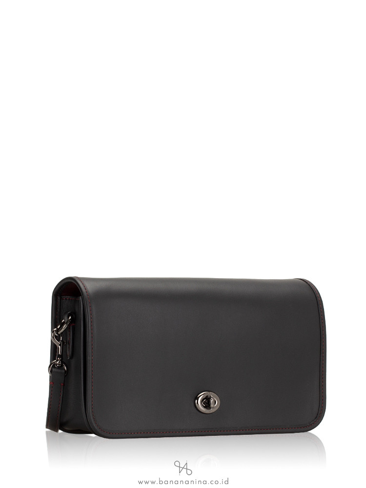 COACH 57325 Glovetanned Turnlock Crossbody Black
