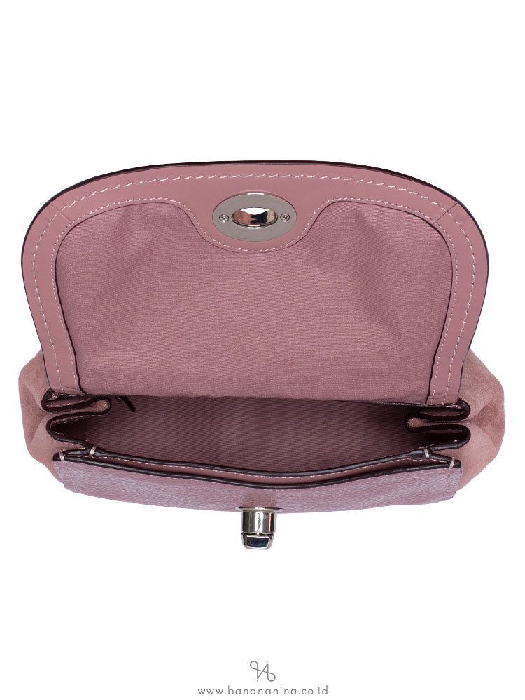 COACH 22349 Mixed Faye Leather Crossbody Dusty Rose