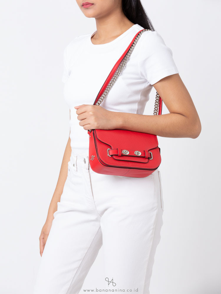 COACH 32099 Bubble Leather Blake 20 Bright Red