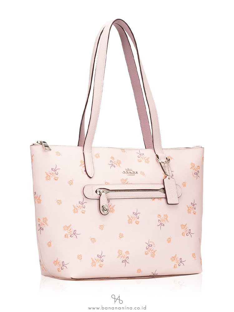 COACH 29859 Floral Bow Taylor Tote Ice Pink