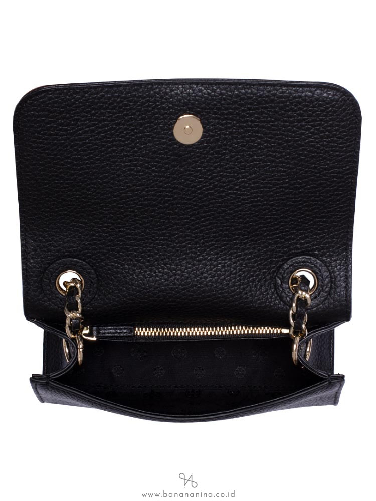 TORY BURCH Bombe Shrunken Shoulder Bag Black