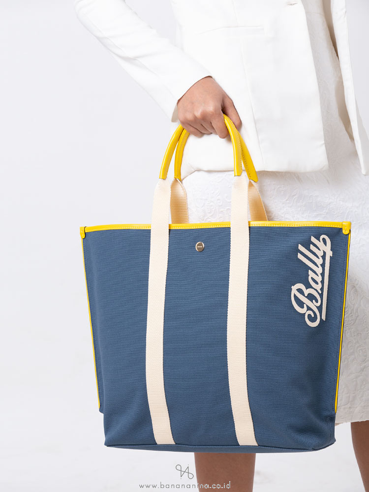 BALLY Canvas Tote Bag Jean