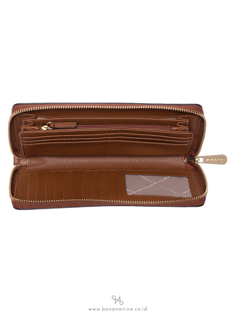 MICHAEL KORS Jet Set Leather Large Continental Wallet Luggage