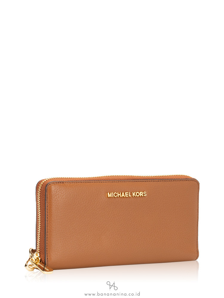MICHAEL KORS Jet Set Leather Large Continental Wallet Luggage