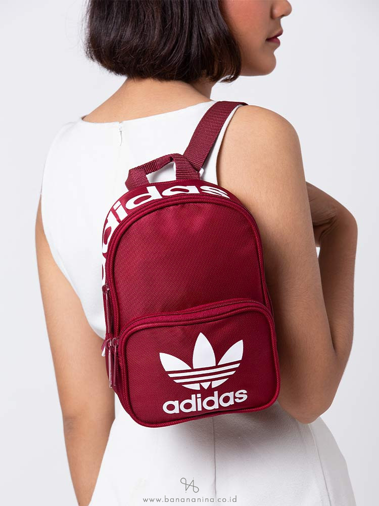 adidas mini backpack burgundy
