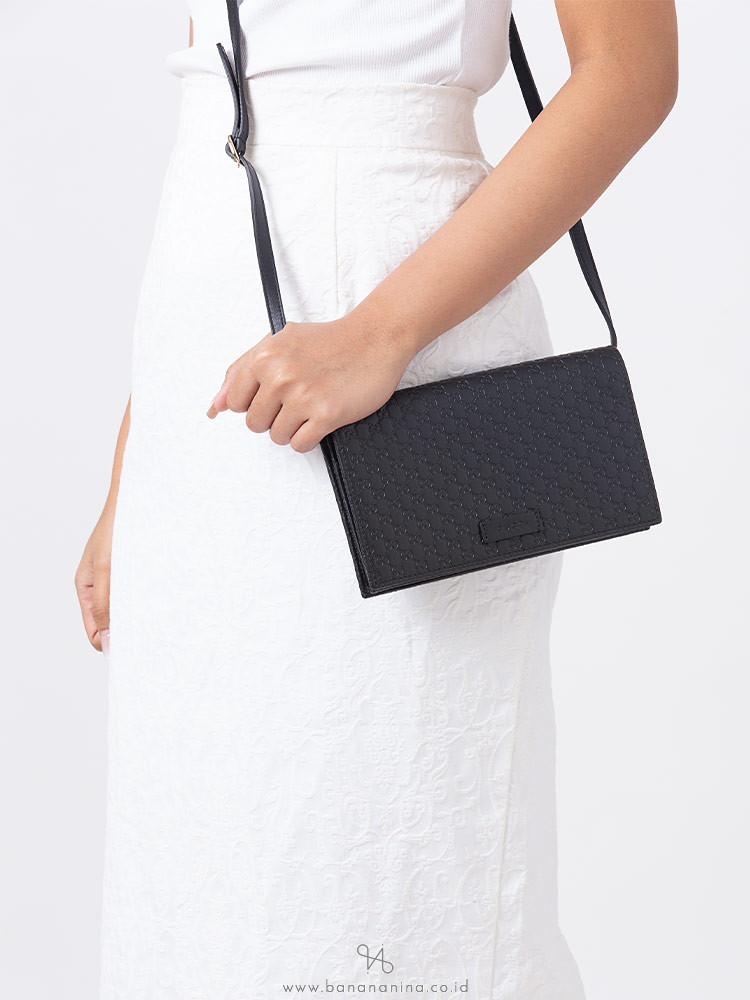 GUCCI Micro Guccissima Crossbody Black
