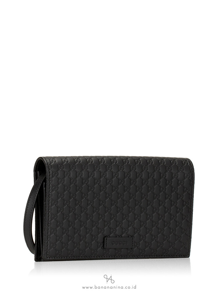 GUCCI Micro Guccissima Crossbody Black