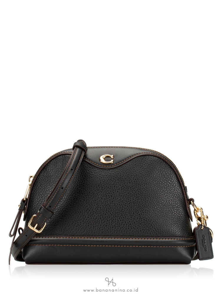 COACH 37863 Ivie Leather Crossbody Black