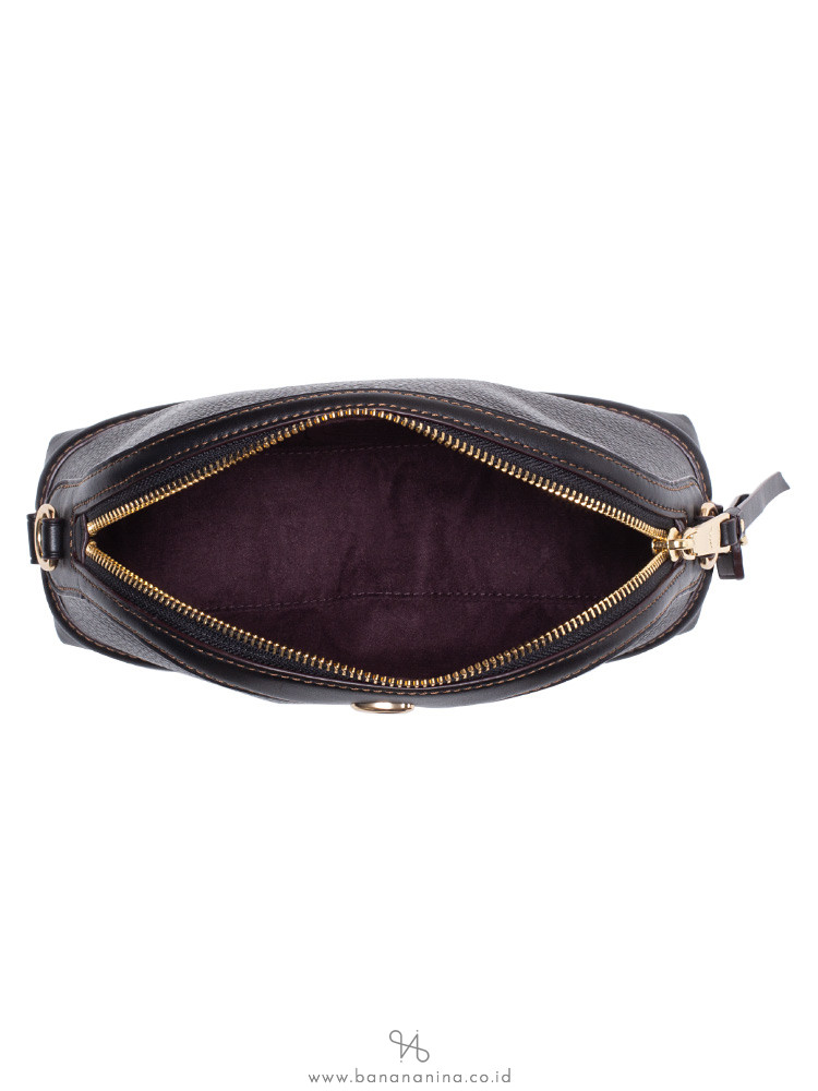 COACH 37863 Ivie Leather Crossbody Black