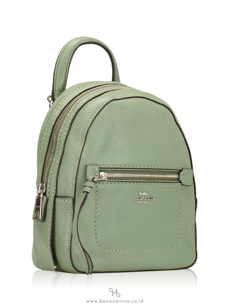 COACH 30530 Pebbled Leather Andi Backpack Clover