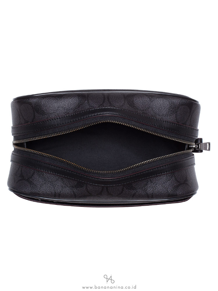 COACH Men 39764 Signature Travel Kit Black Oxblood