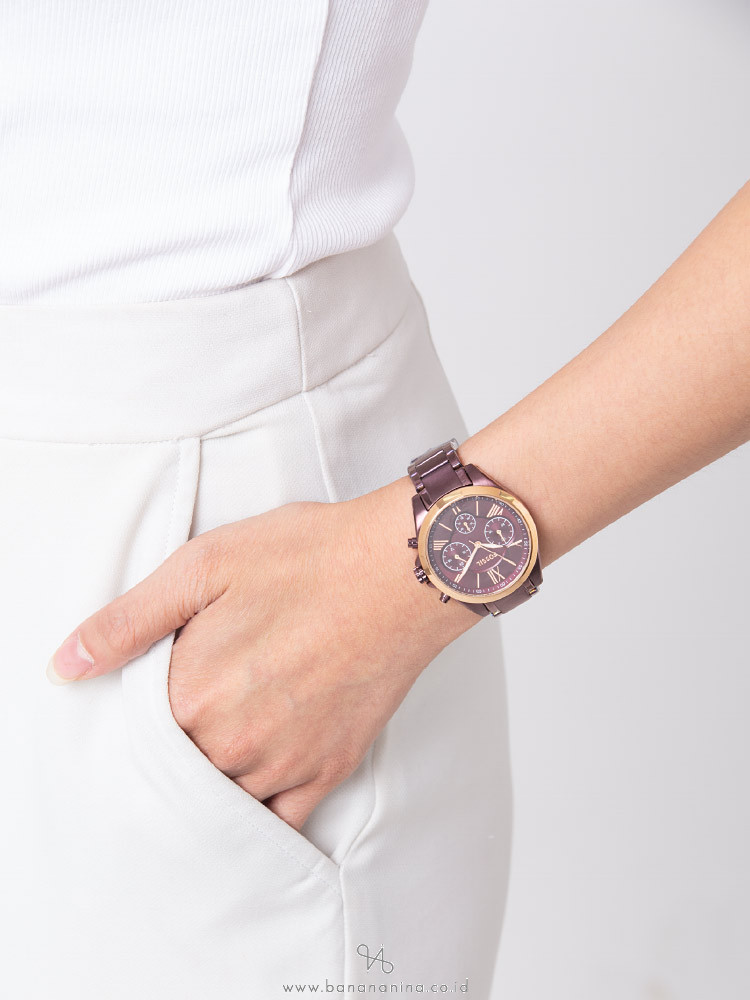 FOSSIL BQ3281 Grant Chronograph Stainless Wine