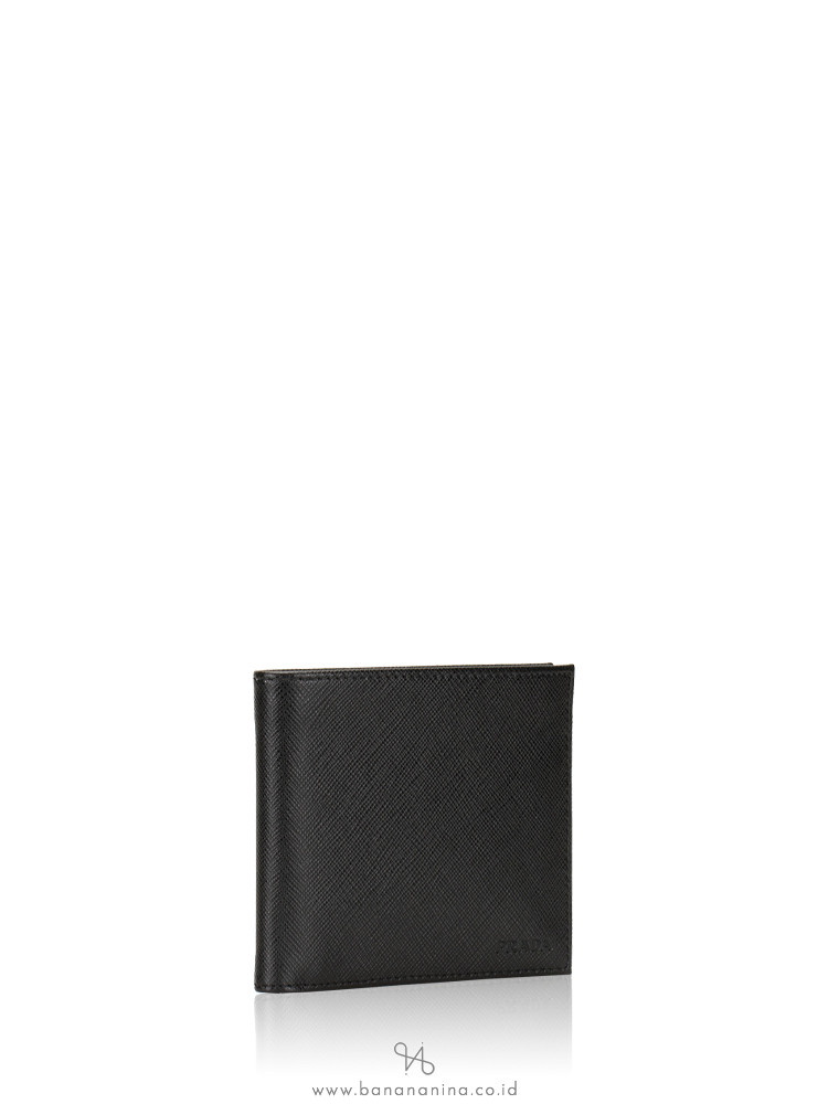 PRADA Men 2MO513 Saffiano Bifold Wallet Nero