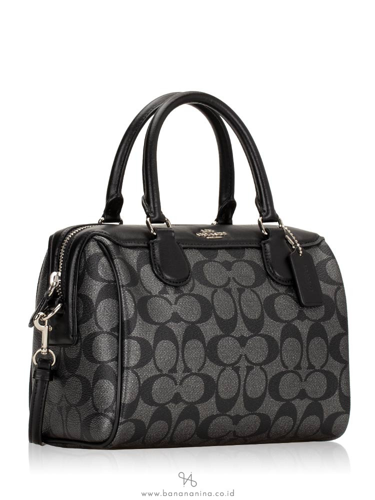 COACH 39557 Metallic Signature Mini Bennett Gunmetal
