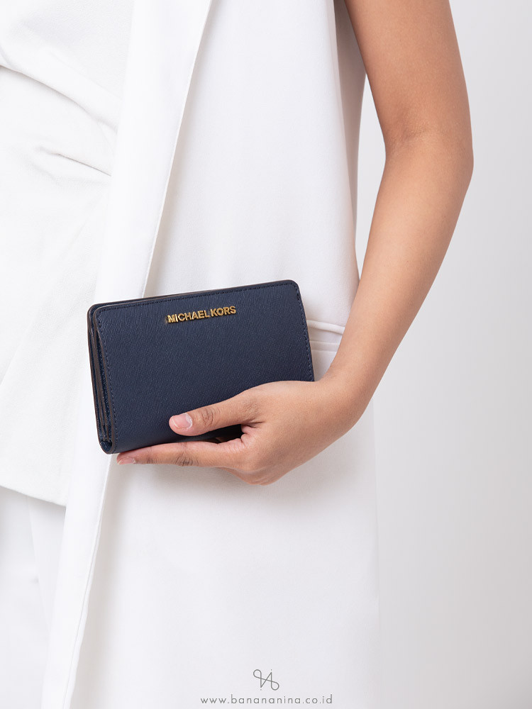michael kors jet set wallet navy