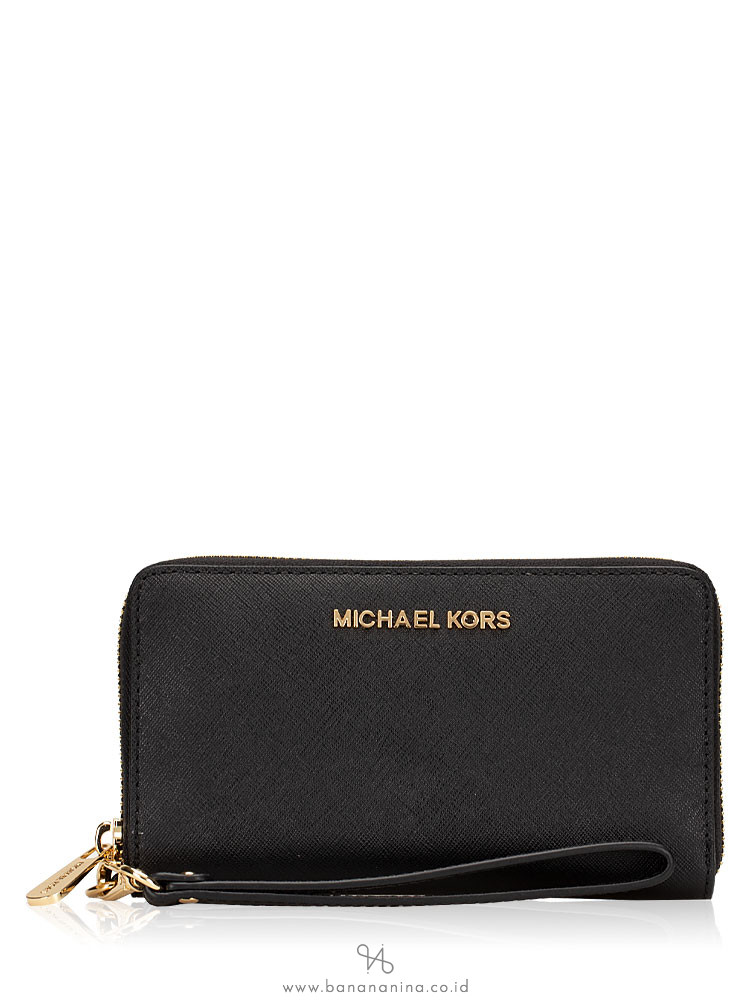 MICHAEL KORS Jet Set Multifunction Phone Wallet Black