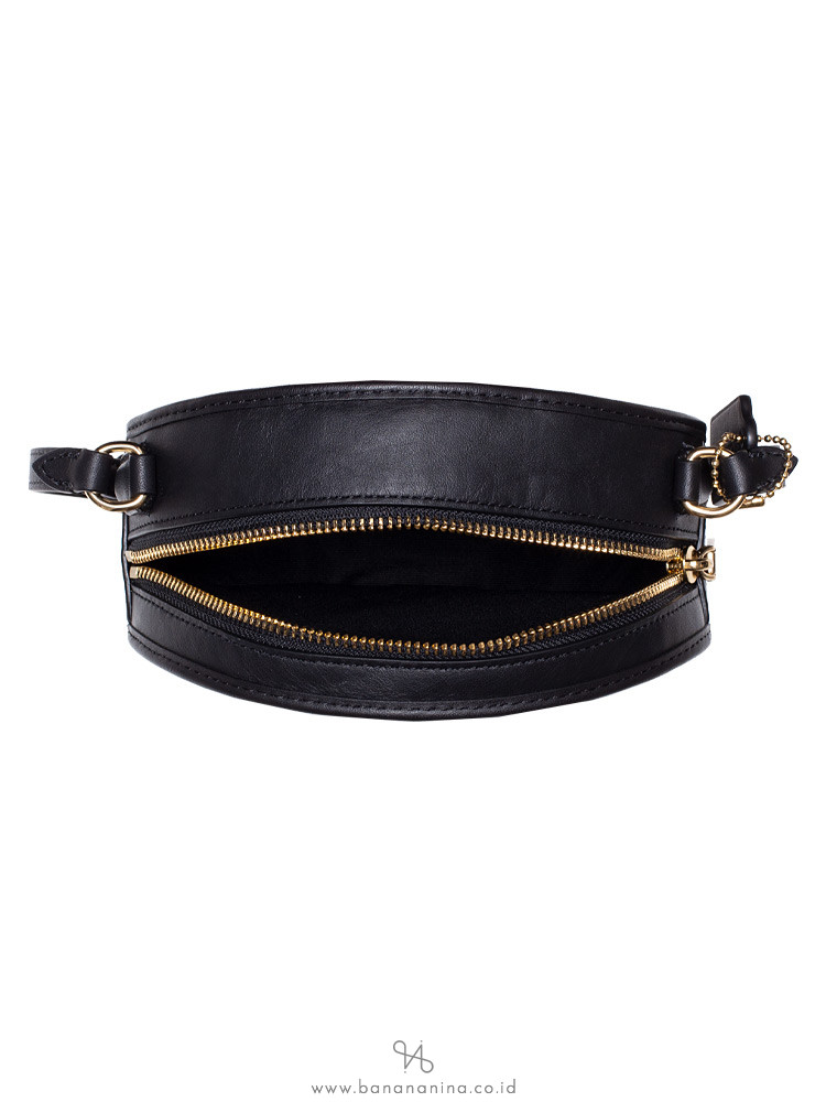 COACH 27971 Smooth Leather Canteen Crossbody Black