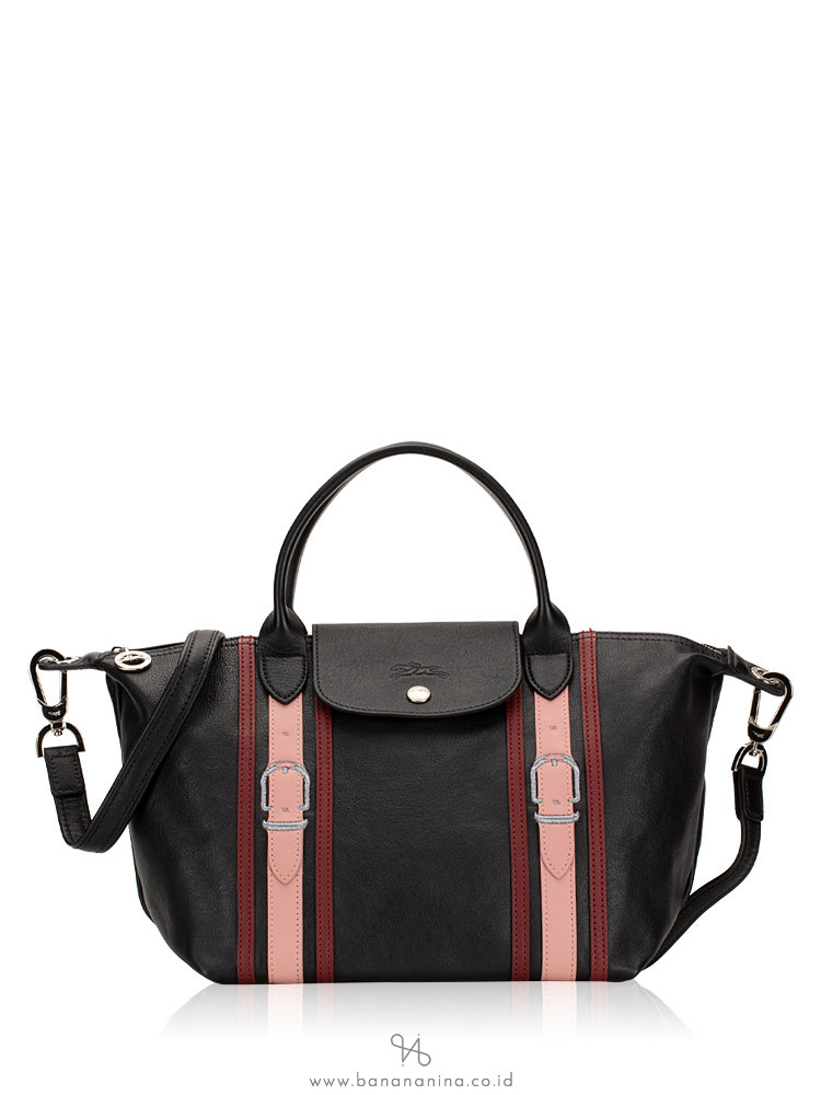 LONGCHAMP Le Pliage Cuir Brides Small SH Black