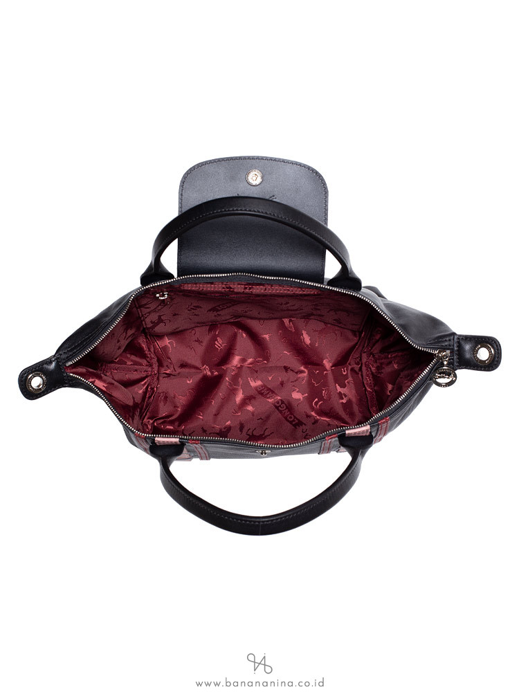LONGCHAMP Le Pliage Cuir Brides Small SH Black