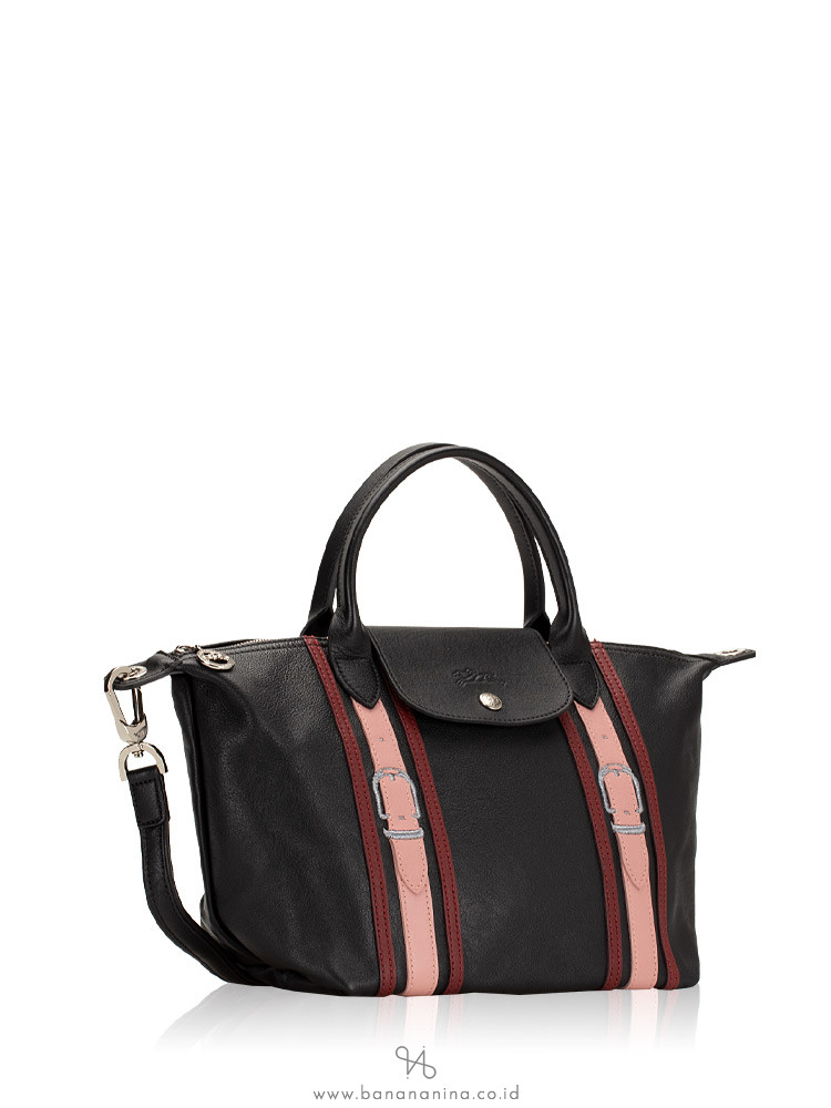 LONGCHAMP Le Pliage Cuir Brides Small SH Black