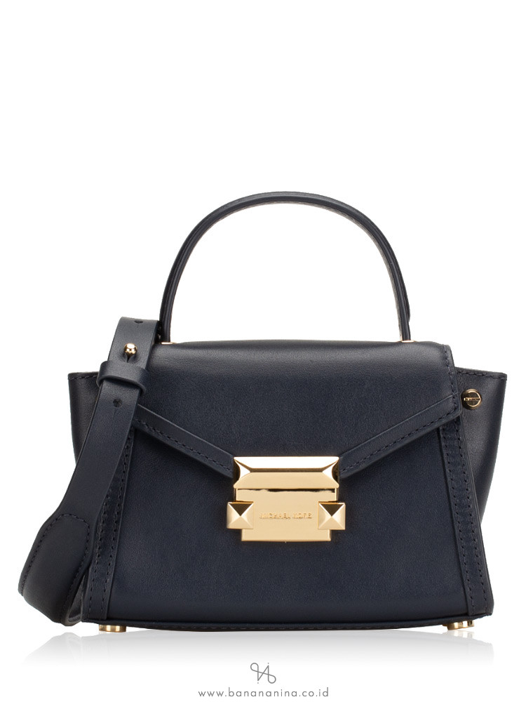 MICHAEL KORS Whitney Leather Mini Messenger Admiral