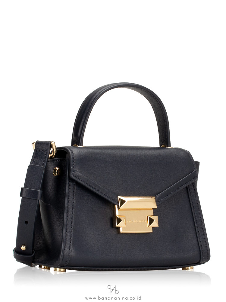 MICHAEL KORS Whitney Leather Mini Messenger Admiral