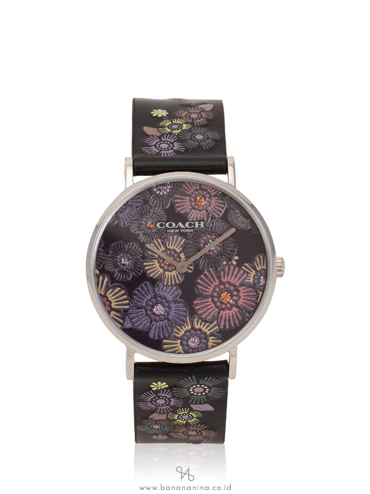 COACH 14503046 Perry Leather Strap Black Multi