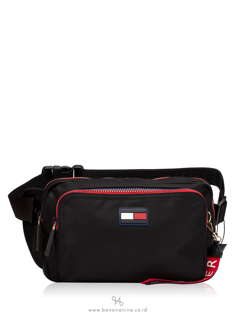 TOMMY HILFIGER Men Nylon 3 in 1 Waist Crossbody Black