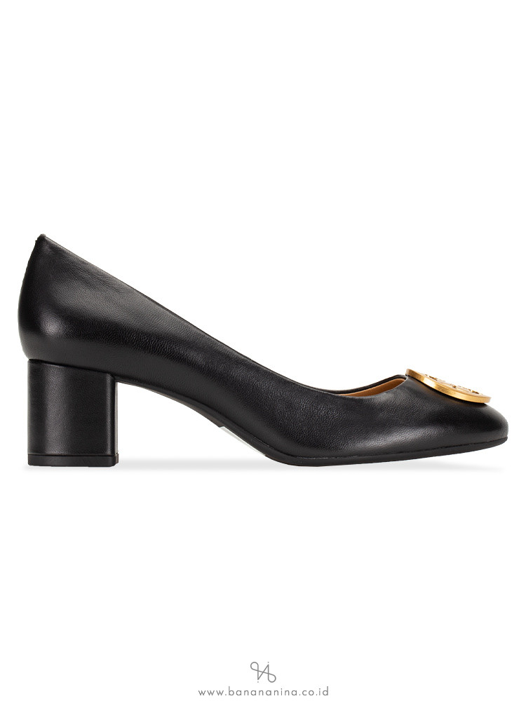 TORY BURCH Benton Leather Pump Black Sz 8