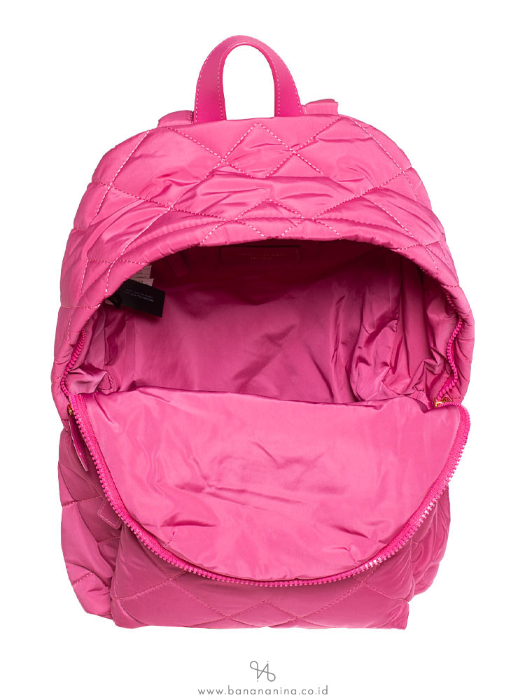 MARC JACOBS Quilted Nylon Backpack Begonia