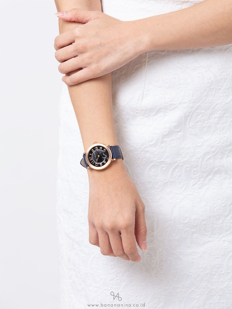 MARC JACOBS MJ1575 Riley Leather Strap Navy
