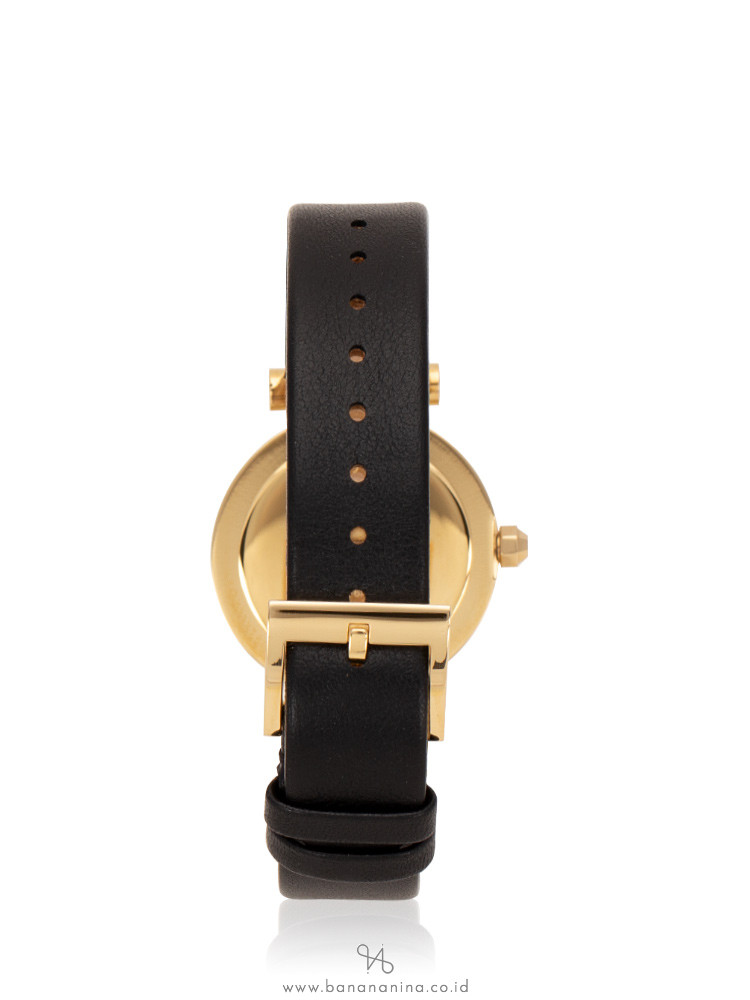 TORY BURCH TBW9007 Classic T Leather Strap Black