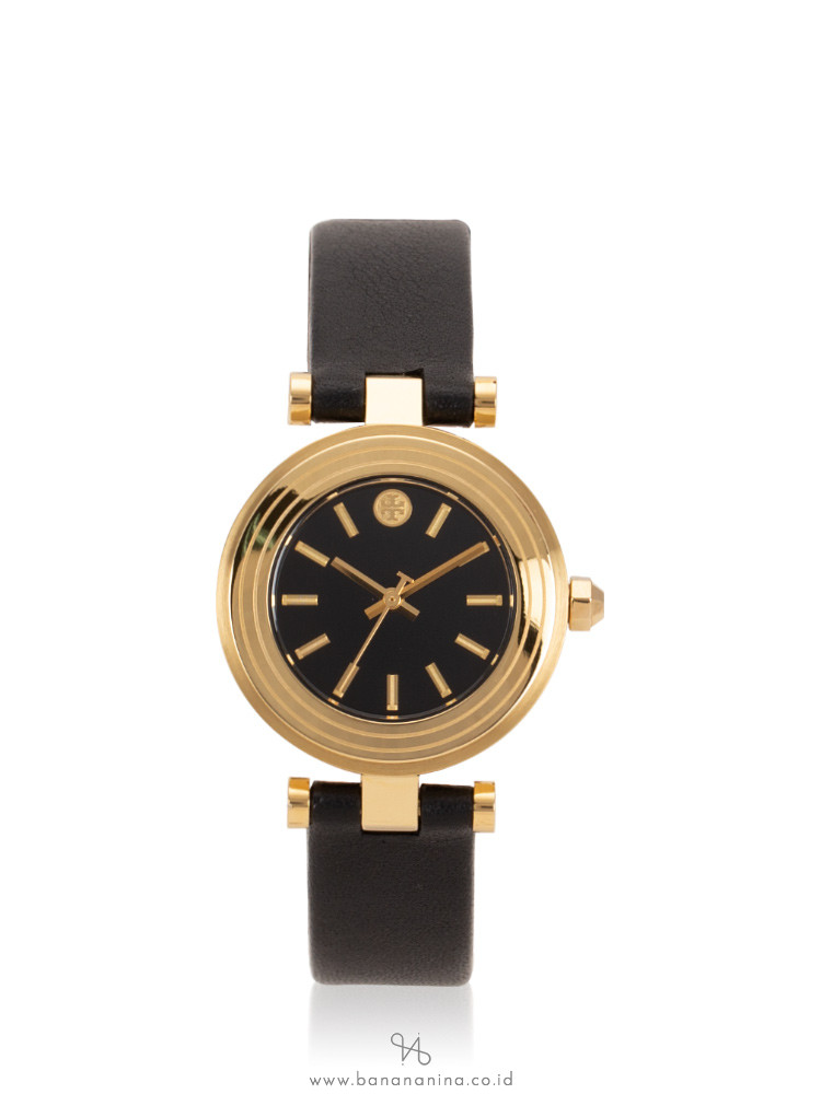 TORY BURCH TBW9007 Classic T Leather Strap Black