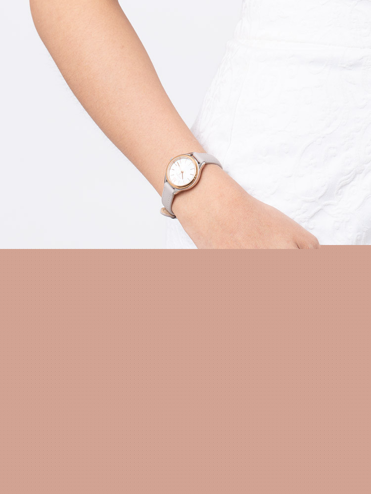 FOSSIL BQ3135 Jacqueline Mini Leather Strap Grey