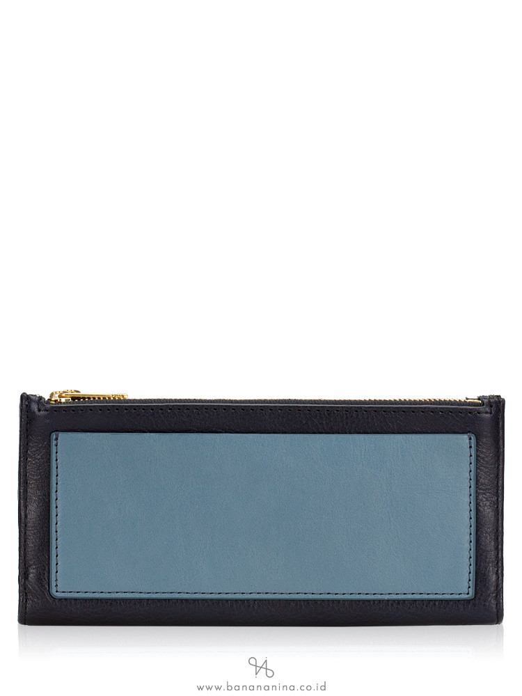 FOSSIL SL7767406 Shelby Leather Wallet Midnight Navy