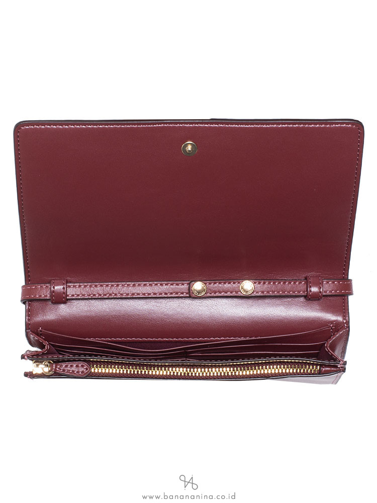 COACH 38715 Floral Bundle Foldover Crossbody Brown Metallic Currant