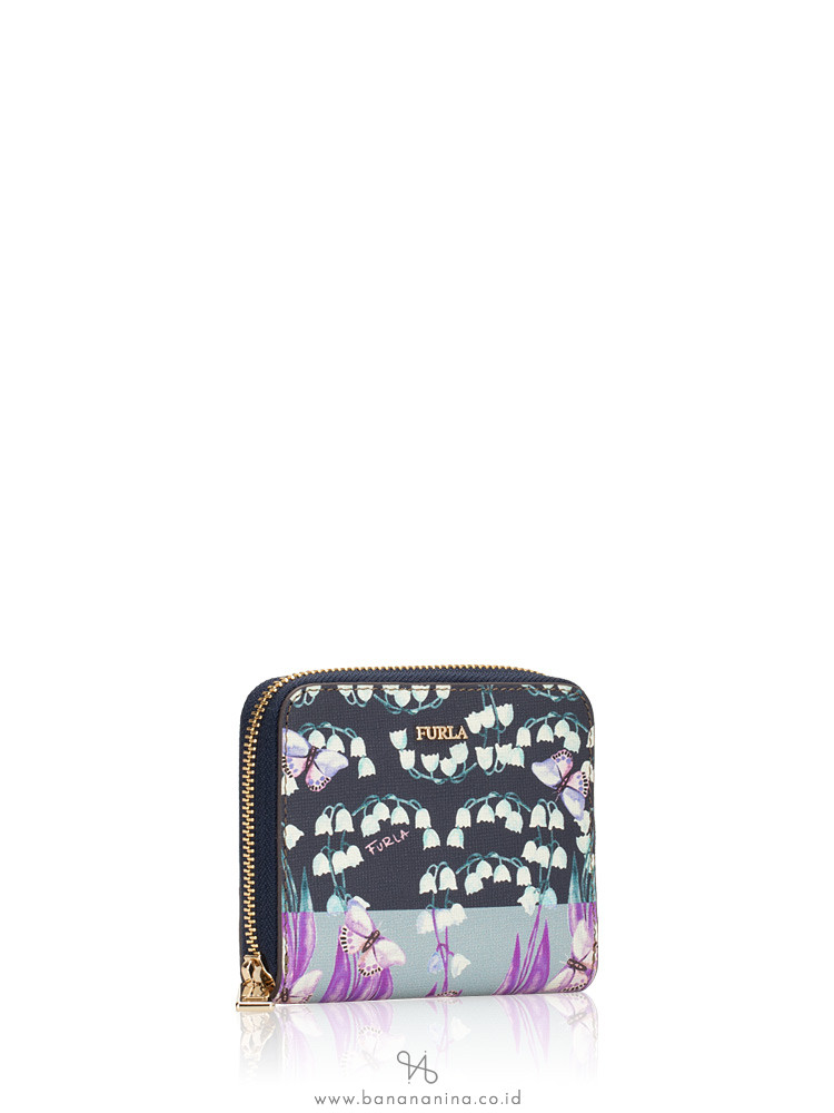 FURLA Babylon Small Zip Wallet Tony Blue