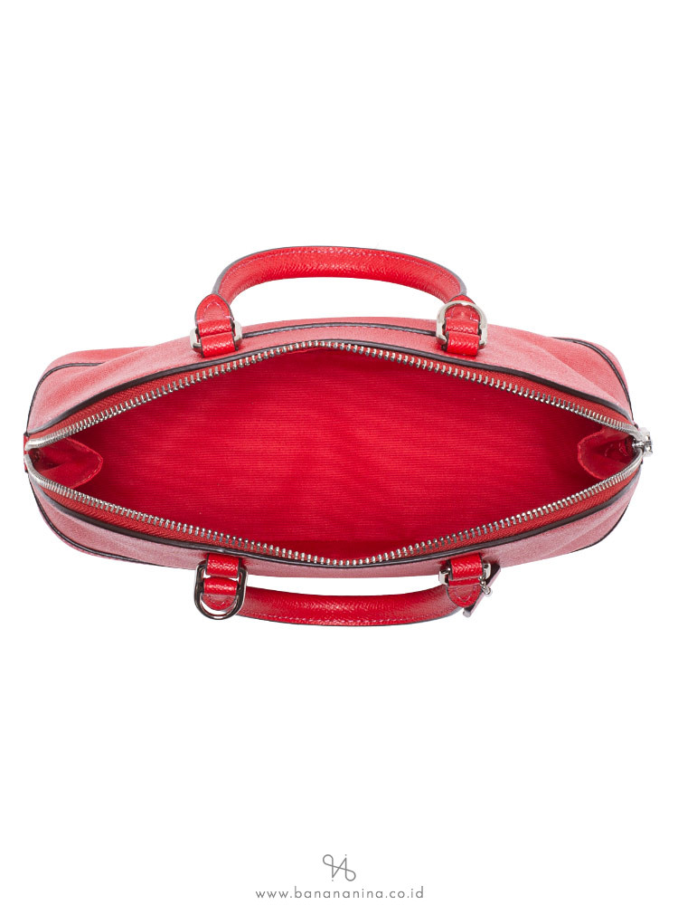 COACH 27591 Crossgrain Mini Sierra Poppy Red