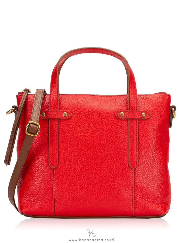 FOSSIL SHB1967622 Felicity Leather Satchel Real Red
