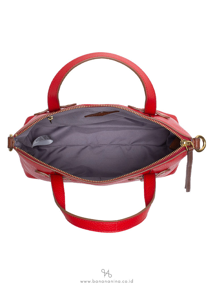 FOSSIL SHB1967622 Felicity Leather Satchel Real Red