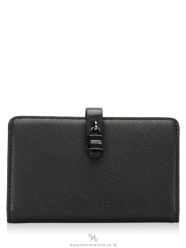 MICHAEL KORS Adele Leather Slim Bifold Black