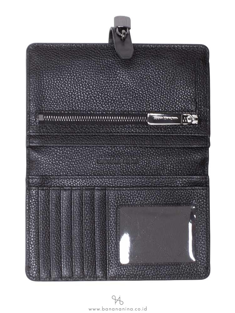 MICHAEL KORS Adele Leather Slim Bifold Black