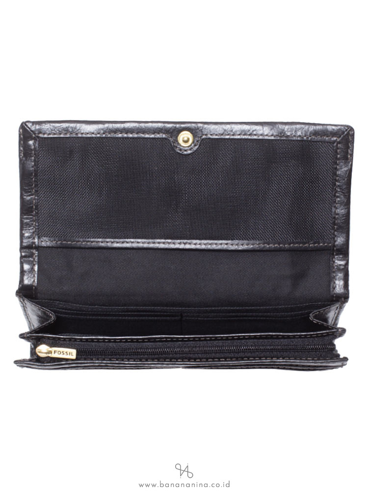 FOSSIL SL7105001 Ellis 29 Leather Wallet Black