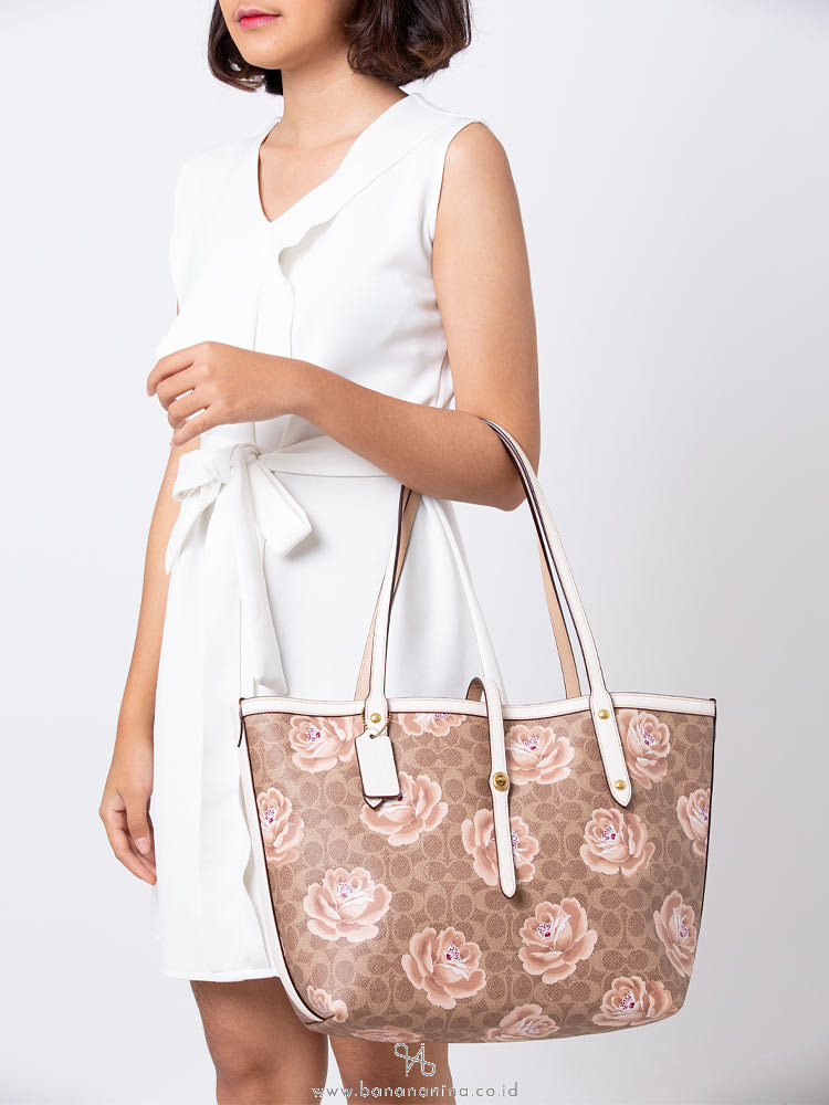 Market Tote In Signature Rose Print